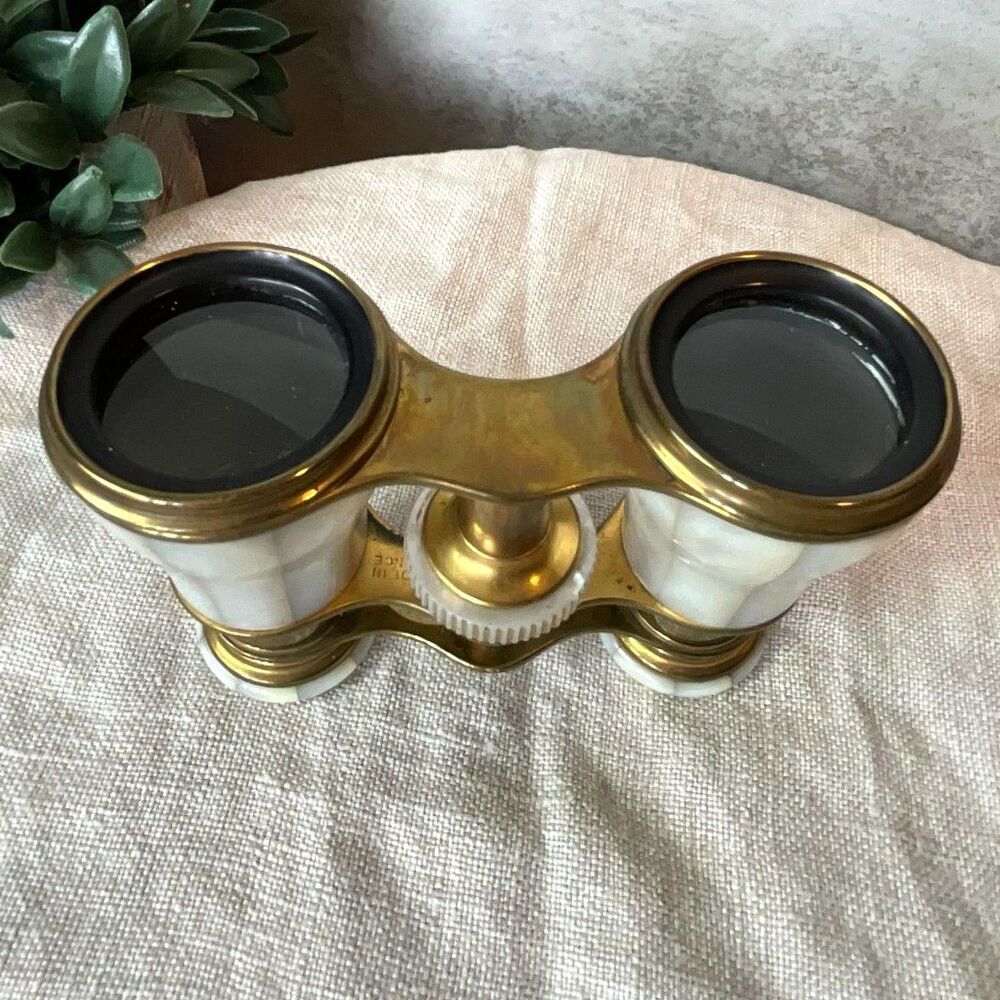 Lemaire Fabi Paris Mother of Pearl Opera Glasses Paris French Antique binoculars - Picture 6 of 6